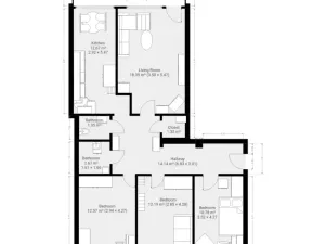 Prodej bytu 4+1, Praha - Vinoř, Uherská, 96 m2