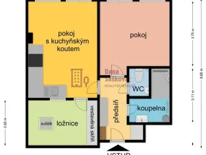 Pronájem bytu 3+kk, Jindřichův Hradec - Jindřichův Hradec I, Panská, 64 m2