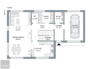 Prodej rodinného domu, Škvorec, 183 m2