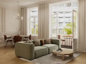 Prodej bytu 2+kk, Praha - Karlín, Křižíkova, 46 m2