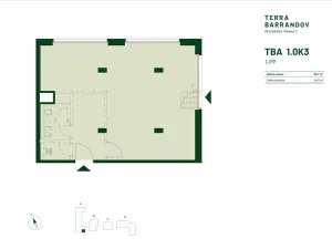 Prodej obchodního prostoru, Praha - Hlubočepy, Silurská, 64 m2