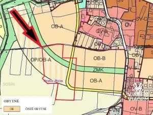 Prodej podílu pozemku pro bydlení, Praha - Sobín, 4933 m2