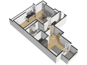 Prodej bytu 2+kk, Praha - Bubeneč, Ve struhách, 48 m2