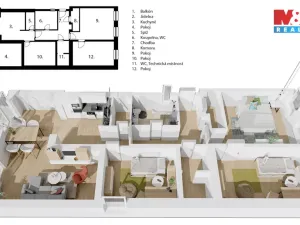Prodej bytu 4+kk, Benešov, Vlašimská, 119 m2