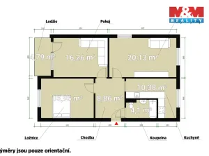 Pronájem bytu 3+1, Kralovice, Liliová, 82 m2
