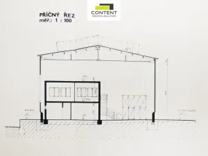Pronájem skladu, Nýřany, Šůlova, 1500 m2