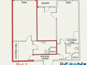 Prodej bytu 3+1, Praha - Holešovice, Bubenské nábřeží, 84 m2