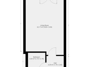 Pronájem bytu 1+kk, Praha - Vysočany, Gerstelova, 33 m2