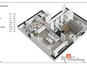 Prodej bytu 3+1, Hradec Králové - Pražské Předměstí, Gebauerova, 71 m2