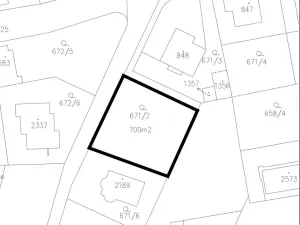 Prodej pozemku pro bydlení, Zlín, 700 m2