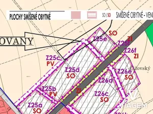 Prodej pozemku pro bydlení, Krakovany, 3015 m2