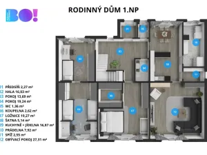 Prodej rodinného domu, Hrabyně, 270 m2