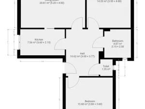 Pronájem bytu 3+1, Praha - Chodov, Volkovova, 75 m2