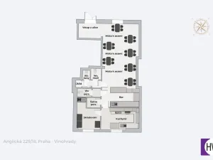 Pronájem obchodního prostoru, Praha, Anglická, 81 m2