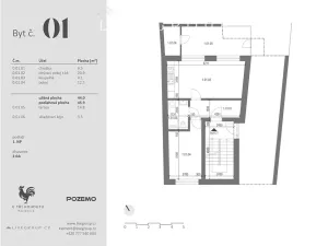 Prodej bytu 2+kk, Ivančice, 45 m2