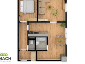 Prodej bytu 2+1, Uherské Hradiště, Štěpnická, 44 m2