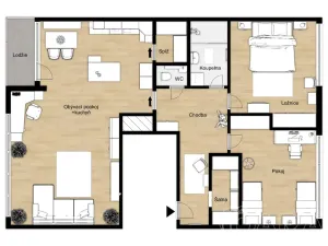 Prodej bytu 3+kk, Praha, Cíglerova, 101 m2