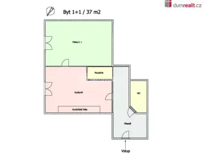 Pronájem bytu 1+1, Karlovy Vary - Stará Role, Javorová, 37 m2