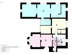 Prodej bytu 3+kk, Mělník, Rozhled, 83 m2