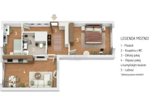 Prodej bytu 3+kk, Karlovy Vary - Drahovice, Východní, 61 m2