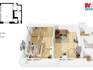 Prodej bytu 2+kk, Praha - Nusle, U družstva Ideál, 47 m2