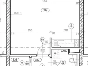 Pronájem bytu 1+kk, Praha - Prosek, Na vyhlídce, 37 m2