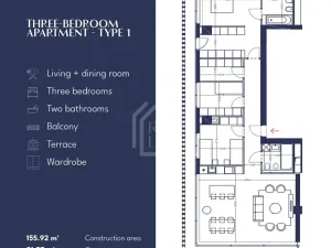 Prodej bytu 3+1, Vlora, Albánie, 177 m2