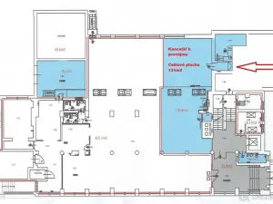 Pronájem kanceláře, Šumperk, Dr. E. Beneše, 130 m2