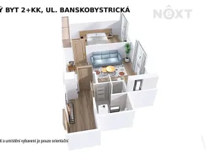 Prodej bytu 2+kk, Šumperk, Banskobystrická, 44 m2