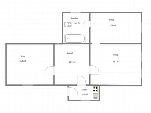 Prodej rodinného domu, Černíny, 135 m2