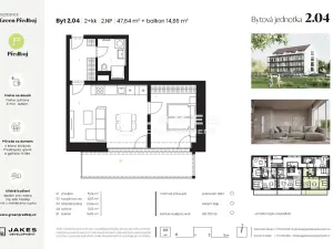 Prodej bytu 2+kk, Předboj, Ke Tvrzi, 48 m2