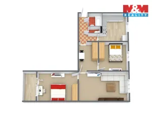 Prodej bytu 3+1, Nejdek, Jiráskova, 76 m2