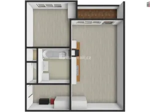Pronájem bytu 2+kk, Praha - Smíchov, Pod Hybšmankou, 38 m2