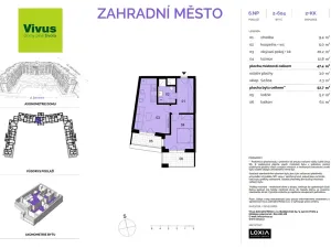 Prodej bytu 2+kk, Praha - Záběhlice, Želivecká, 53 m2