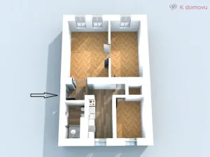 Pronájem bytu 3+1, Brno - Veveří, Grohova, 70 m2