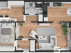 Prodej bytu 3+1, Ústí nad Labem - Severní Terasa, Brandtova, 78 m2