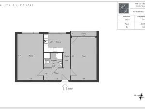 Prodej bytu 2+1, Ústí nad Labem, Pod Rozhlednou, 64 m2