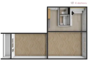 Pronájem bytu 2+1, Holešov, Masarykova, 65 m2