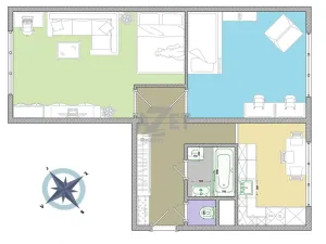 Prodej bytu 2+1, Orlová - Lutyně, Osvobození, 52 m2