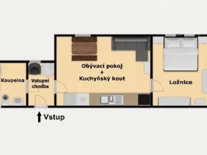 Prodej bytu 2+kk, Praha - Běchovice, Mladých Běchovic, 49 m2