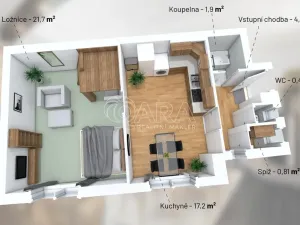 Prodej bytu 1+1, Praha - Veleslavín, Evropská, 45 m2