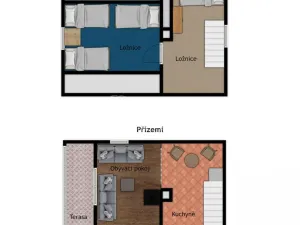 Prodej chaty, Račice, 56 m2