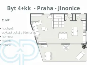 Prodej bytu 4+kk, Praha - Jinonice, Na pomezí, 236 m2