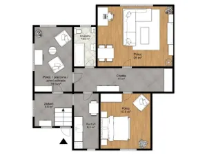 Pronájem bytu 3+1, Praha - Klánovice, K rukavičkárně, 85 m2