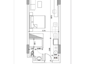 Prodej bytu 1+kk, Hurgáda,Egypt, 49 m2