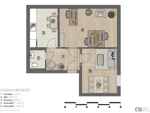 Pronájem kanceláře, Praha - Michle, Brtnická, 45 m2