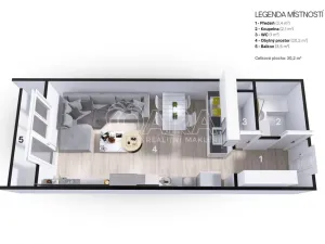 Prodej bytu 1+kk, Ostrava - Moravská Ostrava, Gen. Píky, 27 m2