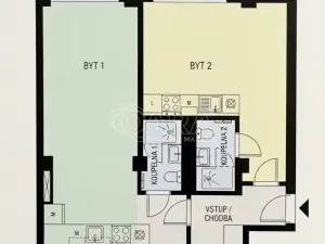 Pronájem bytu 1+kk, Praha - Vršovice, Ruská, 26 m2