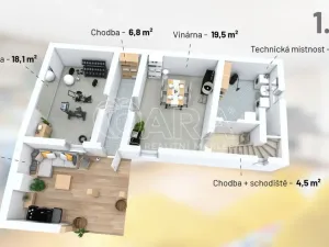 Prodej rodinného domu, Loděnice, 192 m2