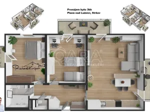 Pronájem bytu 3+kk, Planá nad Lužnicí - Strkov, Okružní, 79 m2